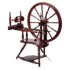 Kromski Polonaise Spinning Wheel - Mahogany Finish