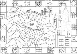 Kentucky Montage Rug Pattern -Stella House Shop Kentucky Montage Rug Pattern on Linen 18x26 26x37 35x50 2 82945.1543861287