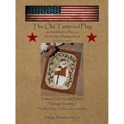 Punch Needle Pattern - Vintage Snowman