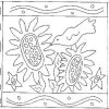 One Crow And Sunflowers Rug Pattern