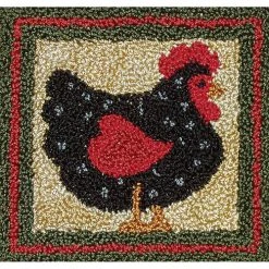 Punch Needle Kit - Black Hen
