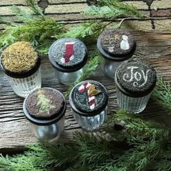 Punch Needle Kit - Christmas Jar Toppers