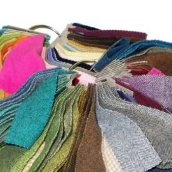 Weeks Dye Works Wool Fabric Sample Ring Card 1 - Solid