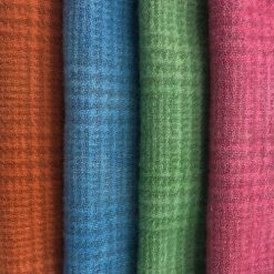 Weeks Dye Works Wool Fabric Sample Ring Card 3 - Glen Plaid